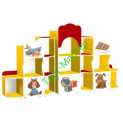 Стенка для игрушек с нанесенным рисунком (Детские игрушки)