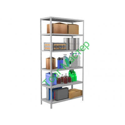 Стеллаж металлический MS Standart 220/100x40/6