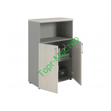 Шкаф NW 1280/2 полузакрытый белое дерево/серый Шкаф NW 1280/2 полузакрытый белое дерево/серый