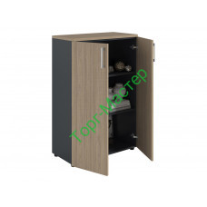Шкаф NW 1280 закрытый вяз натуральный/антрацит Шкаф NW 1280 закрытый вяз натуральный/антрацит